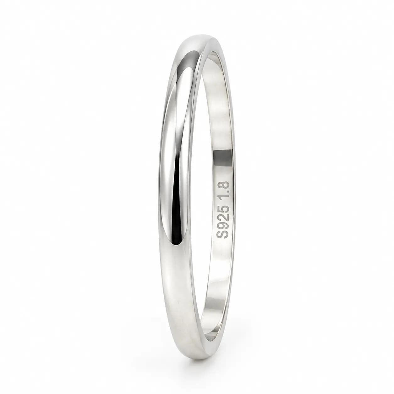Round Kada KD-104 — silver men's kada