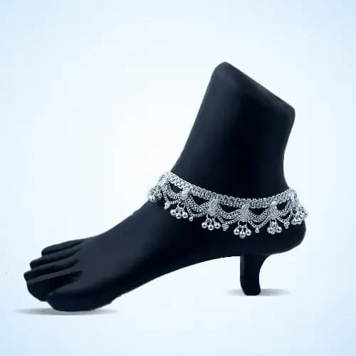 Fancy Payal RC-125 — silver fancy payal