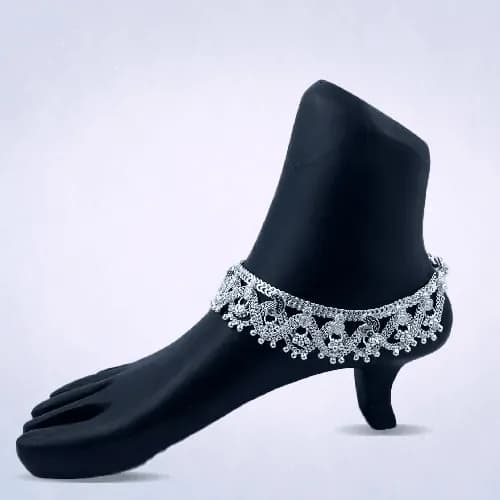 Fancy Payal RC-130 — silver fancy payal