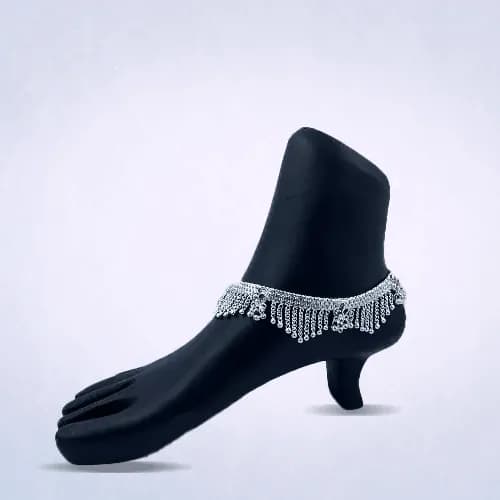 Fancy Payal RP-103 — silver fancy payal