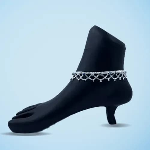 Jhalar Payal RP-110 — silver jhalar payal