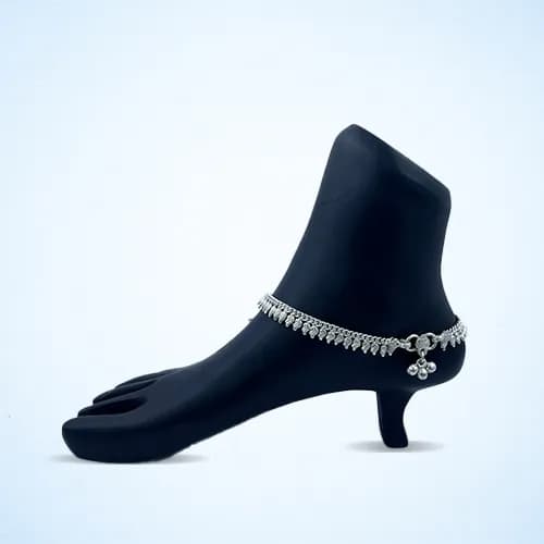 Jhalar Payal RP-113 — silver jhalar payal