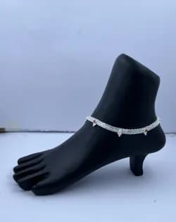 Jhalar Payal RP-116 — silver jhalar payal
