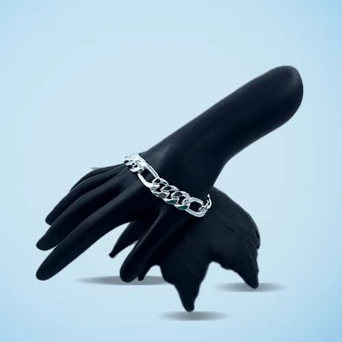 Heavy Figaro Bracelet SB-103 — silver men's bracelets