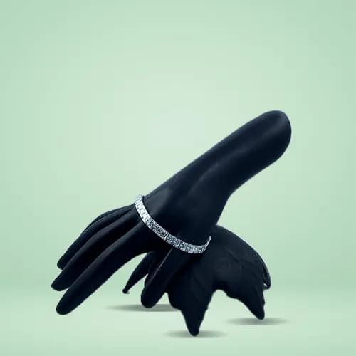 Panel Link Bracelet SB-104 — silver men's bracelets