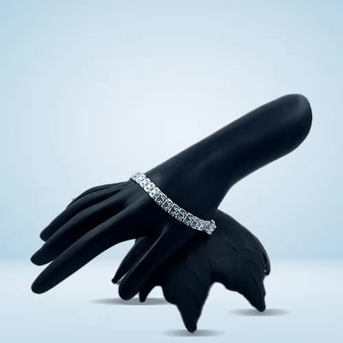 Wide Panel Link Bracelet SB-105 — silver men's bracelets