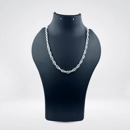 Twisted Rope Chain SC-103 — silver chains